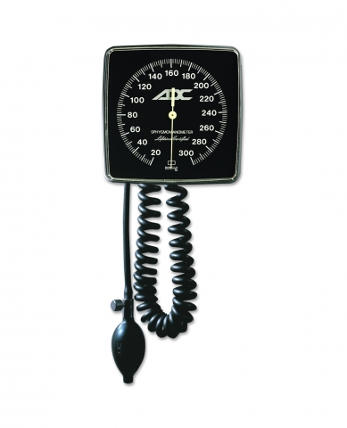 Sphygmomanometer Aneroid Diagnostix™ 2-Tube 50 Series Adult Cuff Nylon 23 - 40 cm Wall Mount Black by American Diagnostic Corporation  ID 750W-11ABK